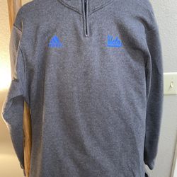 Adidas UCLA Quarter Zip Grey Sweater