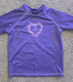 Purple girls rash guard size 5/6