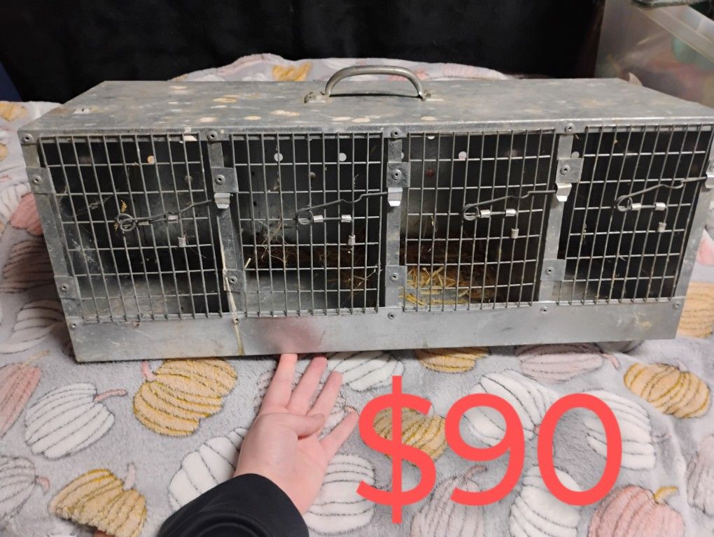4 Compartment Sm.Animal Transport Cage