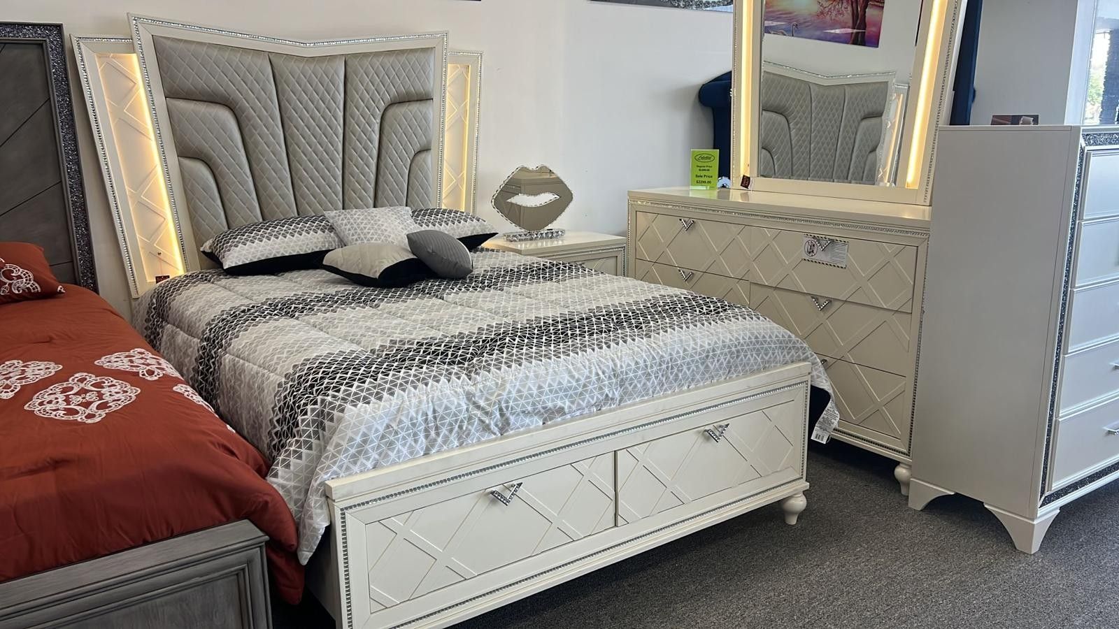 $10 Down Finance Bedroom Set Queen Bed King Bed Mattress Bunk Bed Vanity Outdoor Sofa