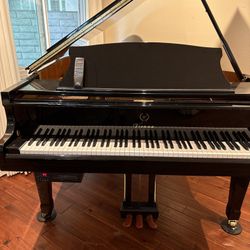 Baby Grand Piano With. Player System  Gloss. Black. Like New