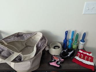 Used Pet Carrier and Small Dog / Puppy Supplies
