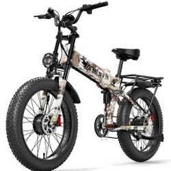 AMYET   Ares   2*1000W   Dual Motor   Electric   Mountain   Folding Bike   52V/20Ah