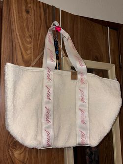 Victoria Secret PINK sherpa tote