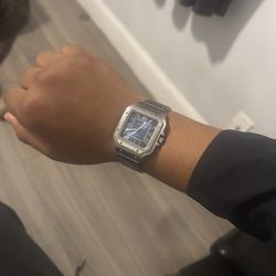 Cartier Santos Stainless Steel
