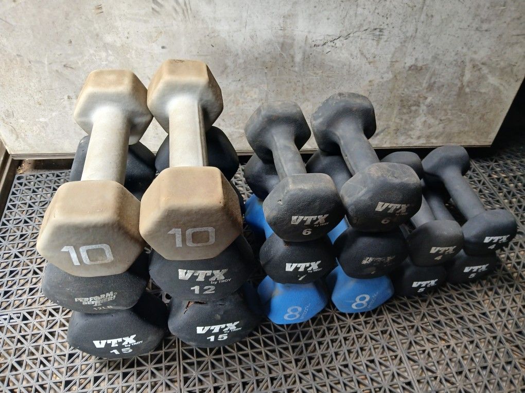 Rubber Coated Dumbbells