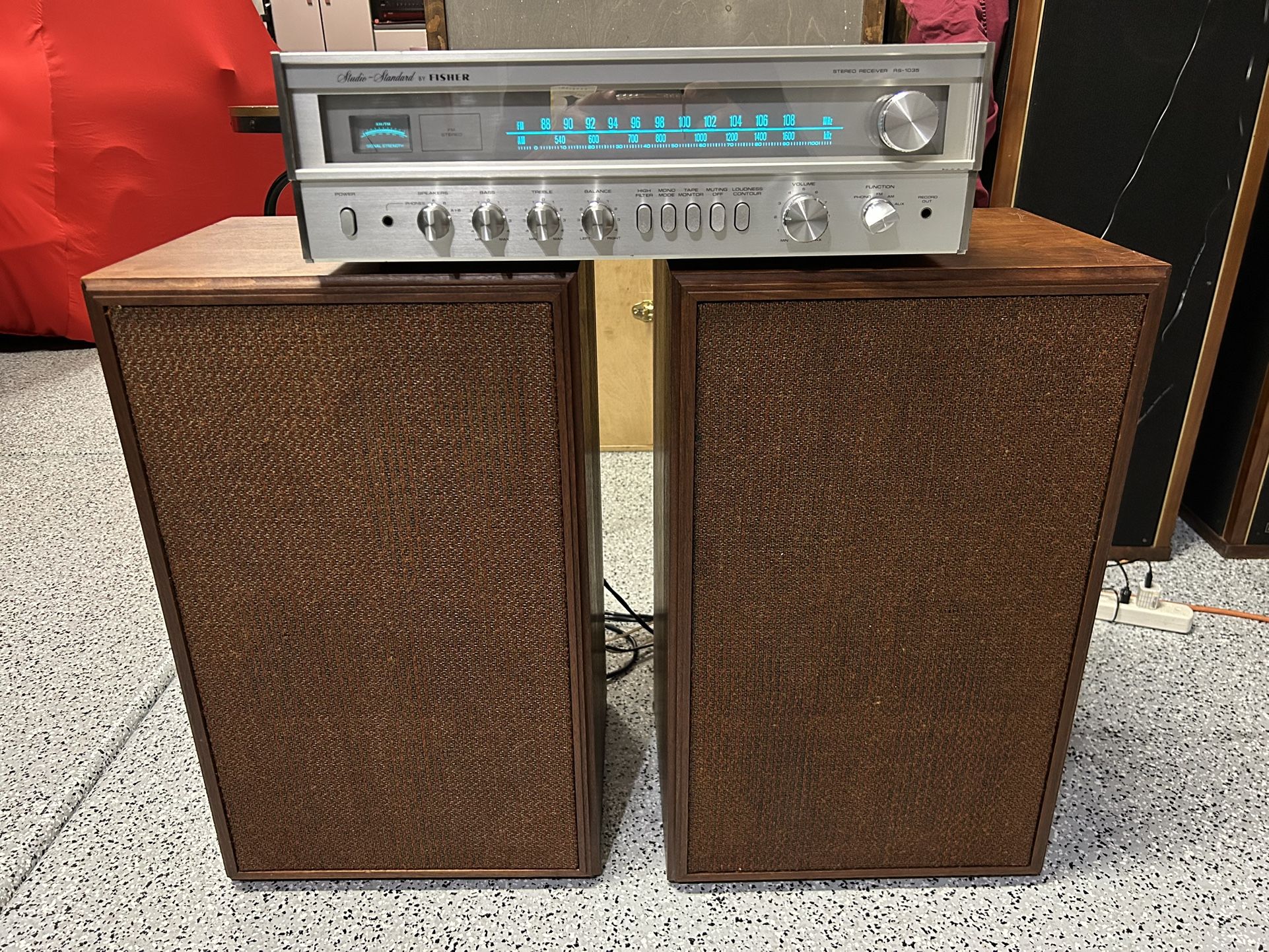 Vintage stereo System/Fisher/Goodmans