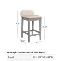 4 Sherlock Upholstered Counter Stools mint condition pet SMOKE kid fre 1 thumbnail4 Sherlock Upholstered Counter Stools mint condition pet SMOKE kid f