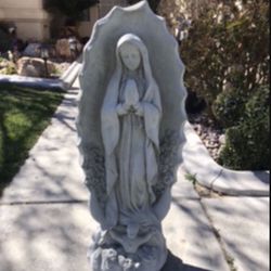 New Virgin Of Guadalupe Made Out Of Cement Perfect Gift 🎁 