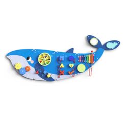 BlueWood Wooden Wall Busy Board Panels, Toddler Learning Activity Center, Montessori Philosophy Sens