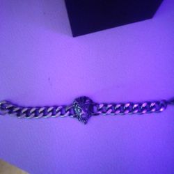 Stainless Steel Lion Bracelet 