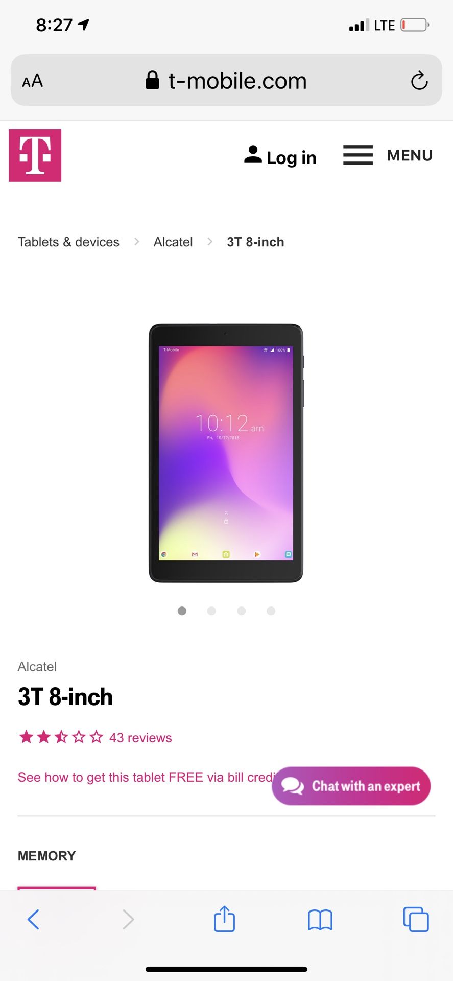 Alcatel tablet