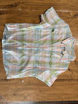 Alfred Dunner Petite Pastel Plaid Button Up Shirt – Women’s 12P