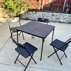 Foldable Table And Chairs 