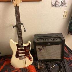Squier Paranormal Cyclone & Fender Mustang 1 70w