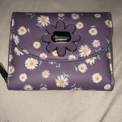 Purple Sunflower Wallet 