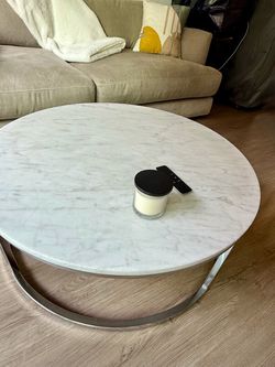 CB2 Marble coffee table