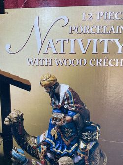 Porcelain Christmas Nativity Set