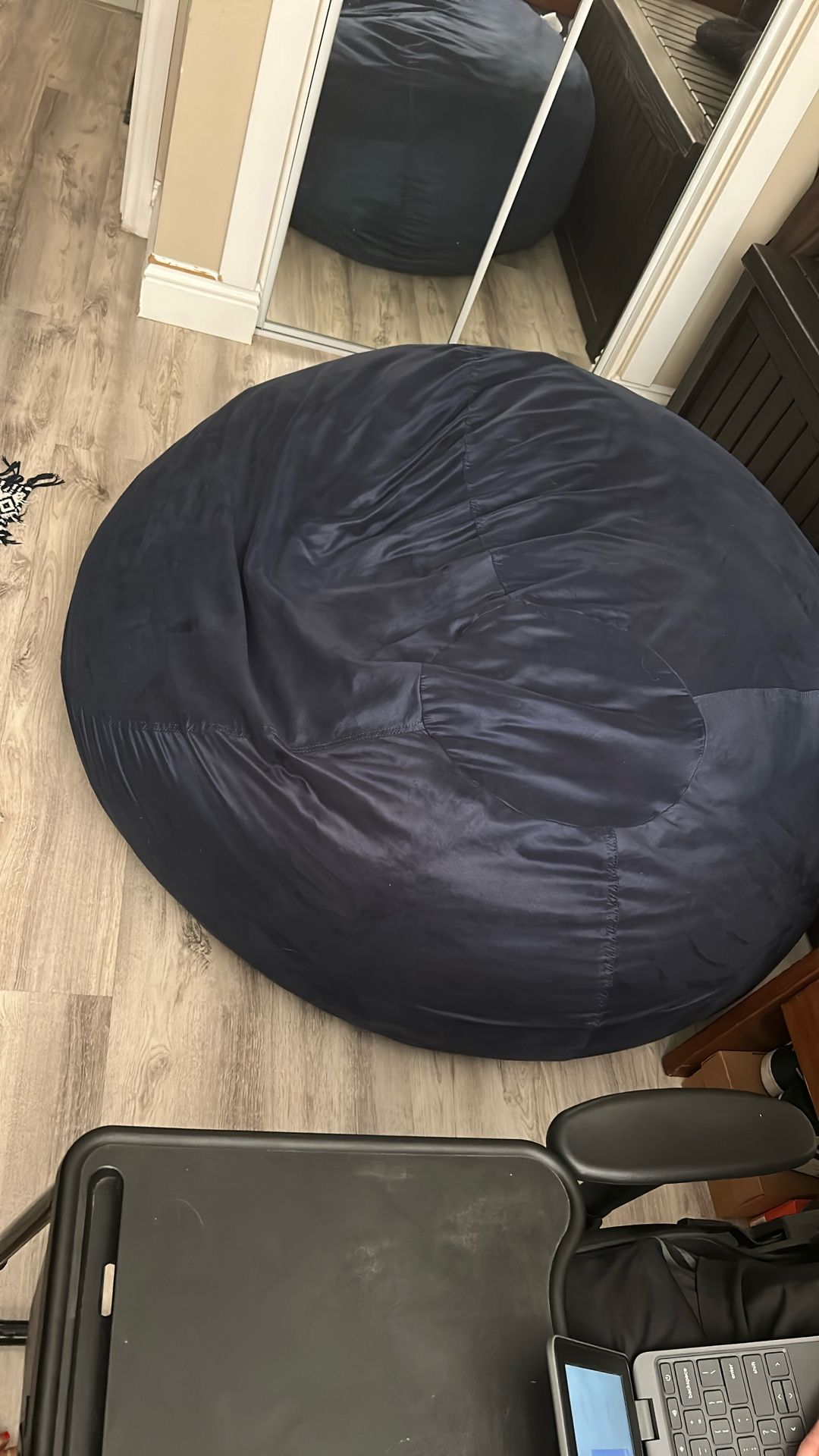 Navy Blue Gigantic Bean Bag