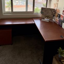 HON Mahogany Desk
