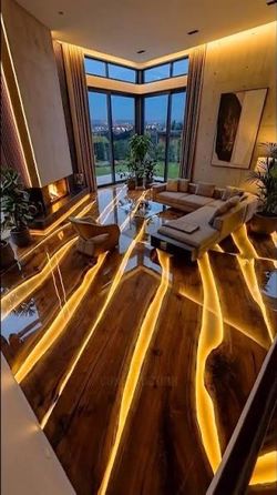 Epoxy LED flooring/stairs/&Furniture