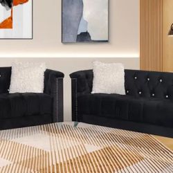 New Black Sofa And Loveseat /sectional Any Set $1399