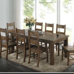 Solid Wood Dining Table And Chairs