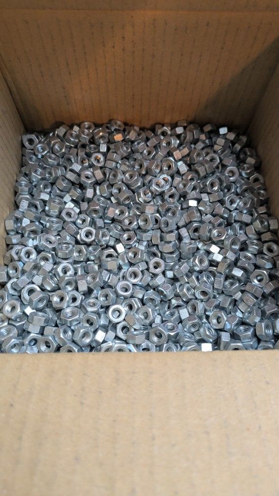 1/4" Hex Nuts