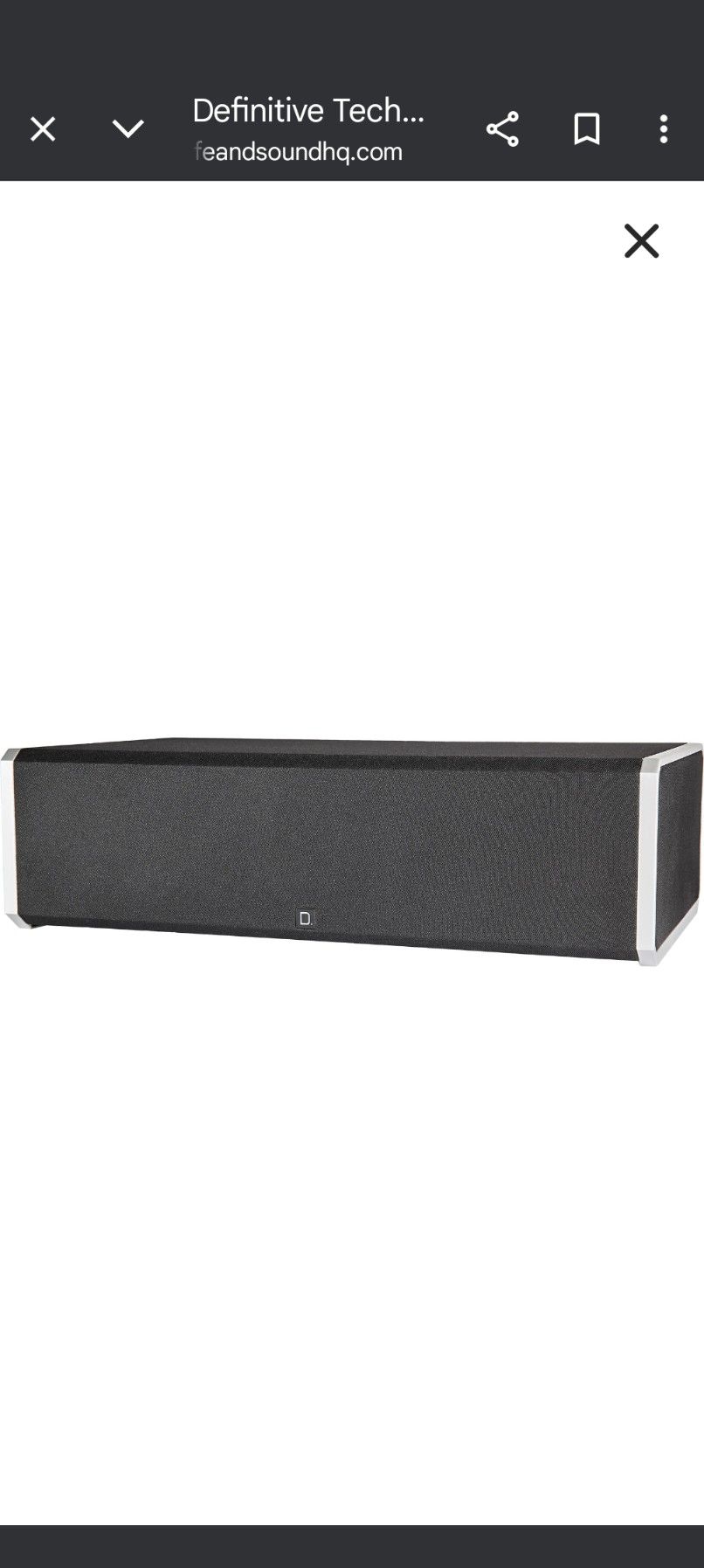 Definitive Technology Center Channel Speaker CS9060
