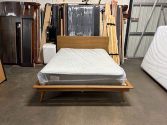Queen bed with mattress $290