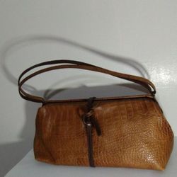 DRIES VAN NOTEN SHOWLDER BAG ALLIGATOR 🐊 LEATHER - MADE IN ITALY 16"×8"
