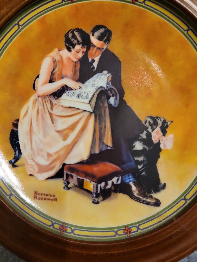 Norman Rockwell Plate "A Couple's Commitment"