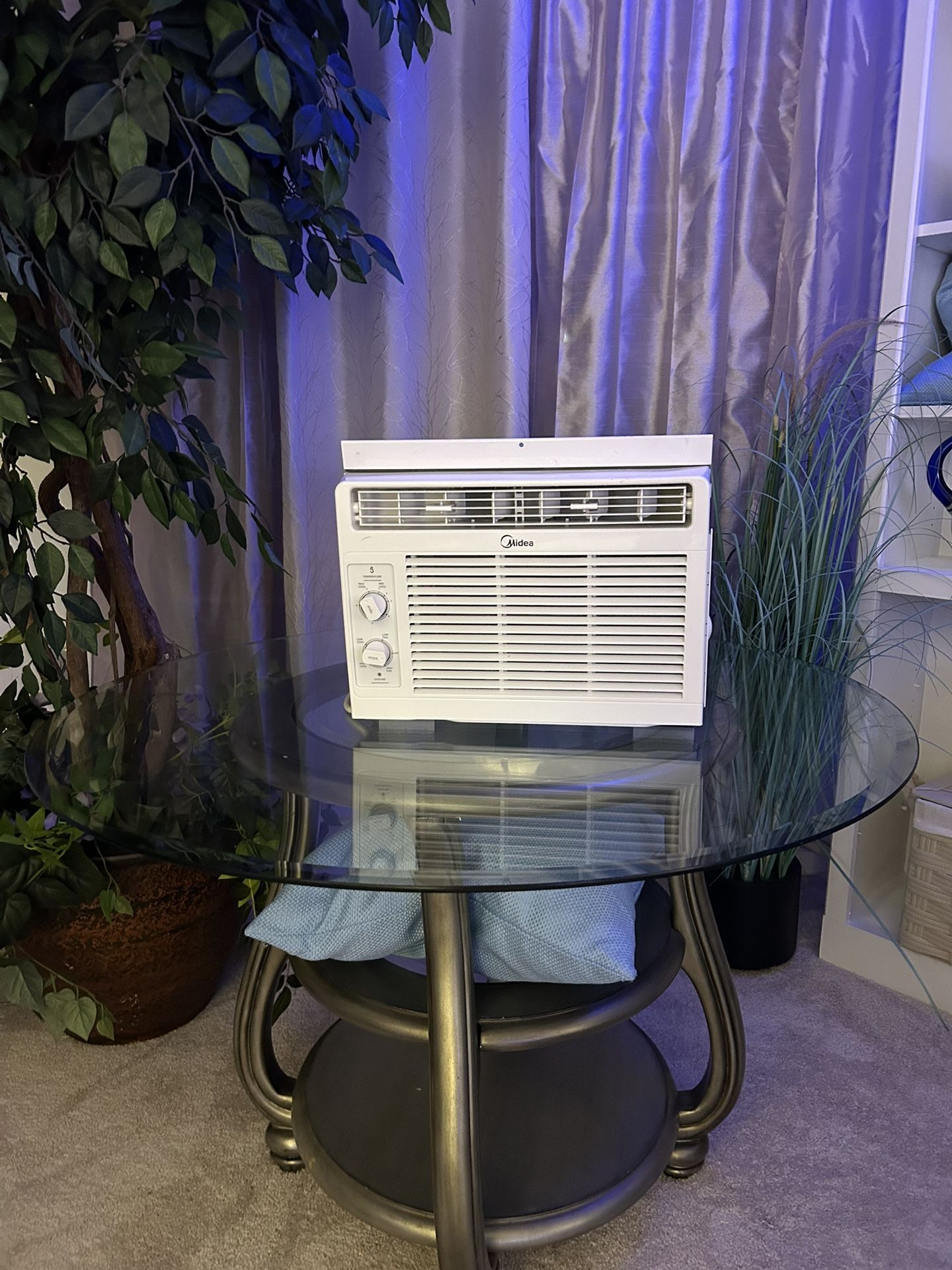 Midea 5,000 Btu window air conditioner.