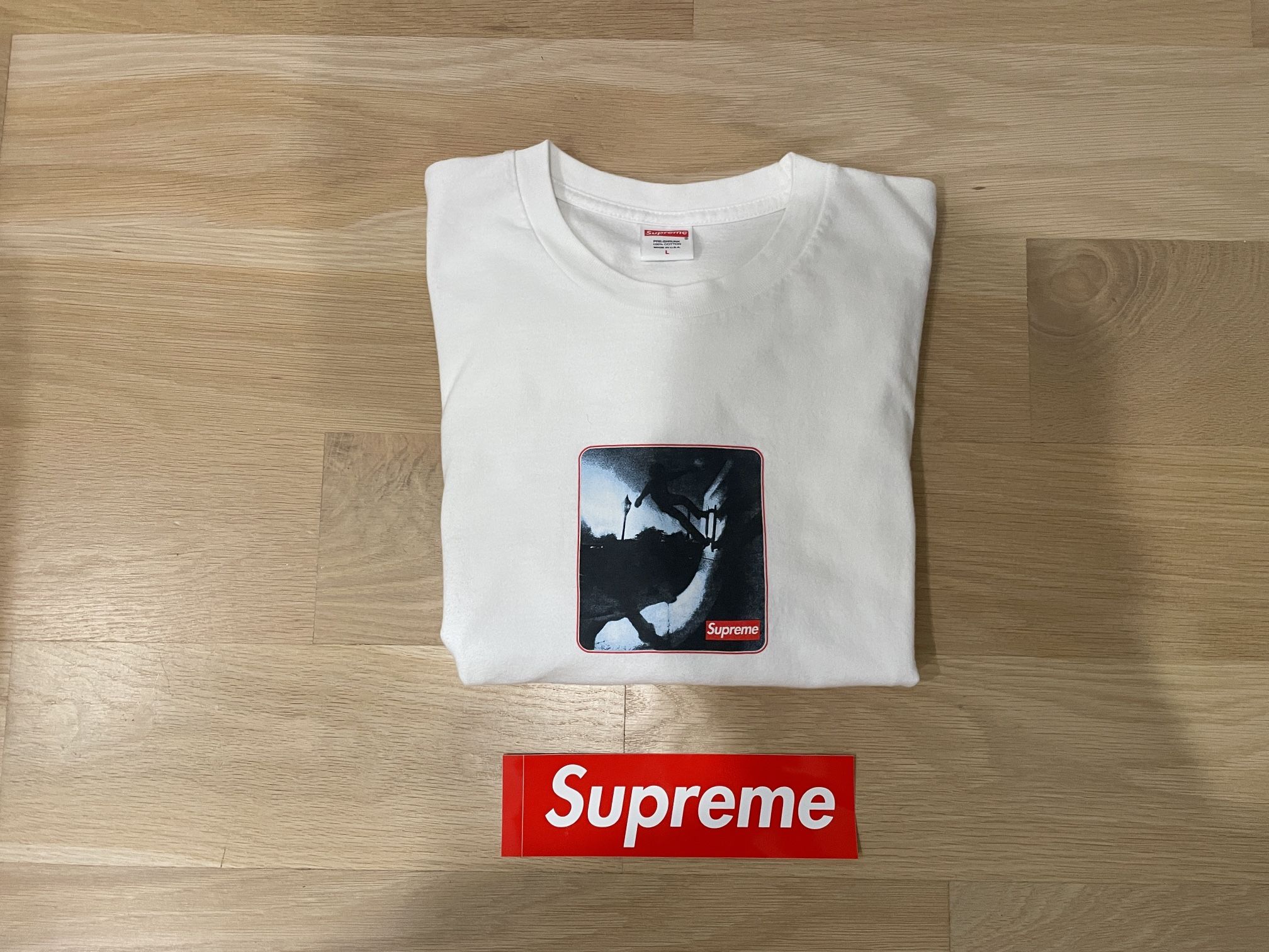 Supreme Shadow Tee White Large