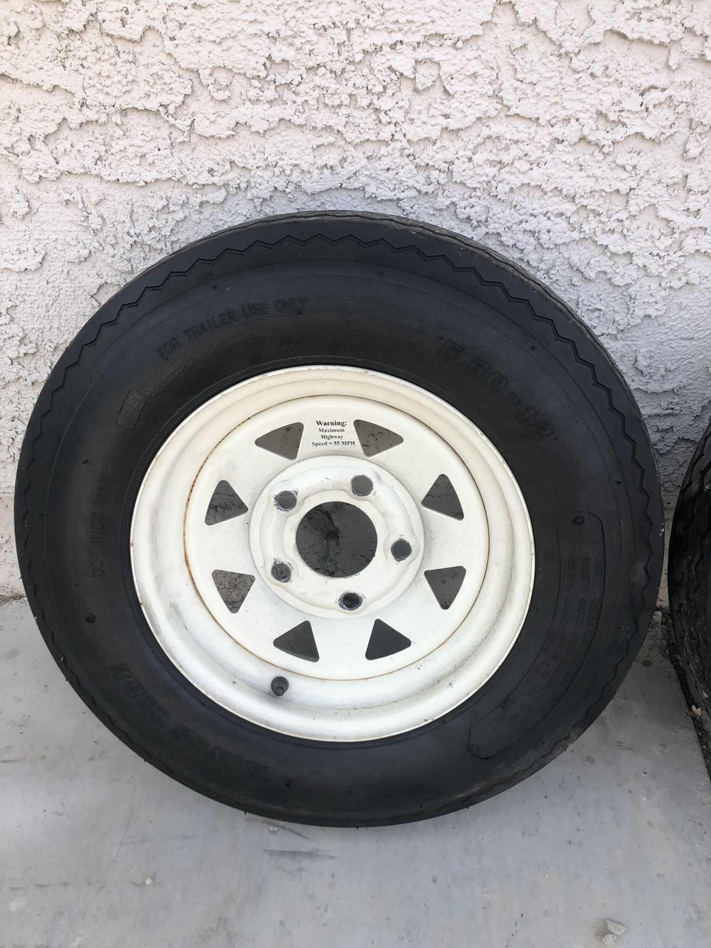 12 inch trailer wheels / tires