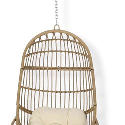 Hanging Rattan Chair With Cushion 