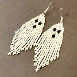 Ghost Fringe Earrings 