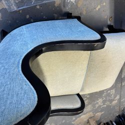 Arhaus Catania Wingback chair And Ottoman.  