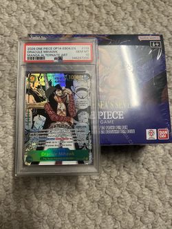 One Piece Manga Mihawk PSA 10 & OP14 booster box