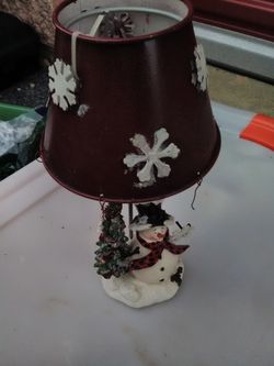 SNOWMAN TEALIGHT CANDLE LAMP