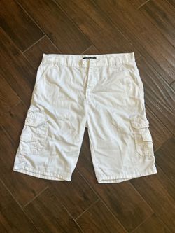 White Cargo Shorts