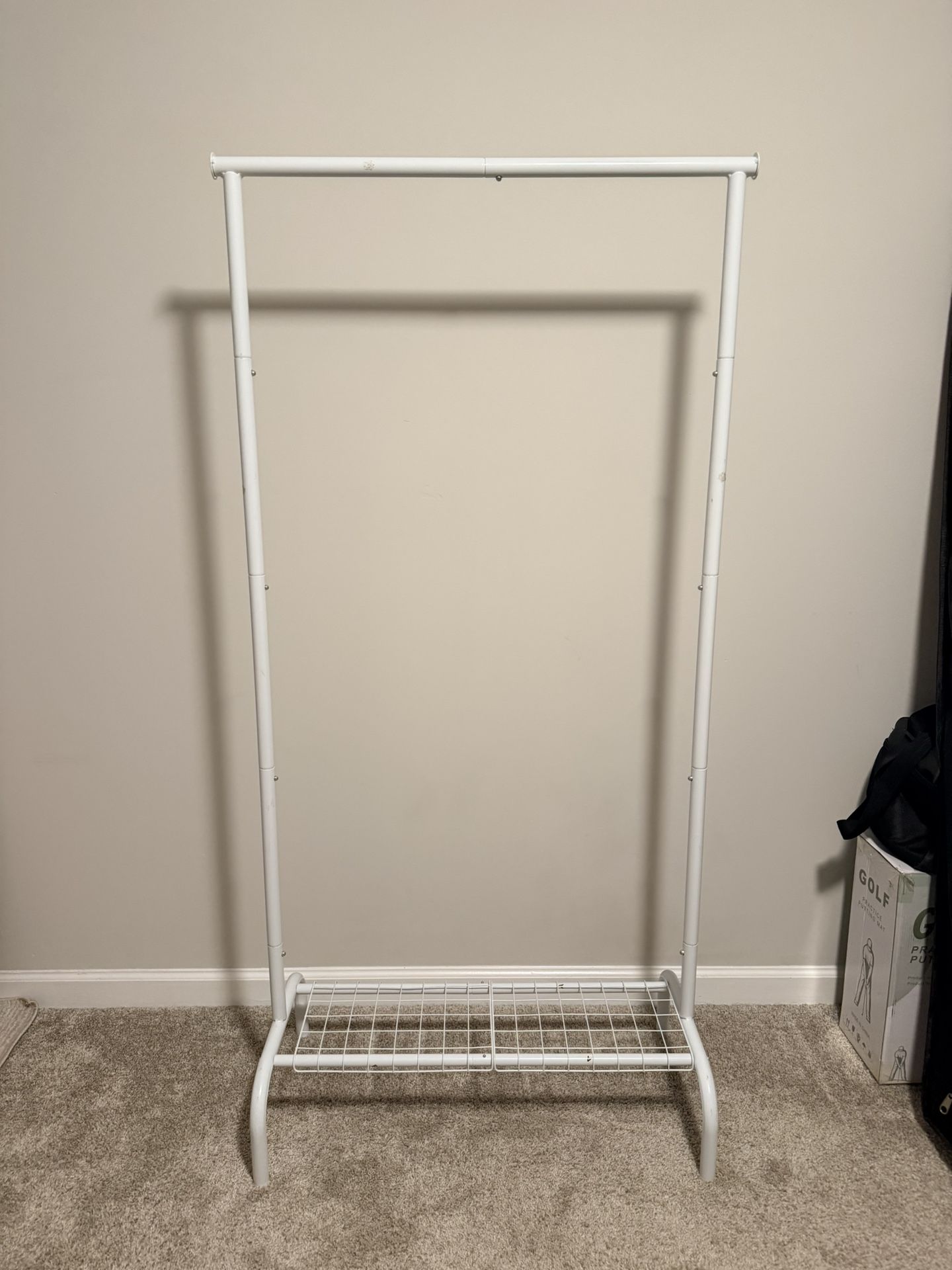SunnyPoint White Garment Rack