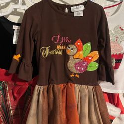 Oufit para Thanksgiving d Niña 4t