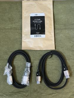 Set Of 2, Caavo Spotlight HDMI cable With LED Indicator light- New