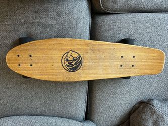 White Wave Longboards Wooden Skateboard Deck