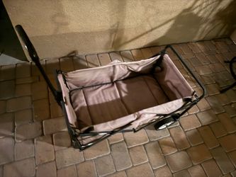 Folding Utility Wagon with Canvas Bed