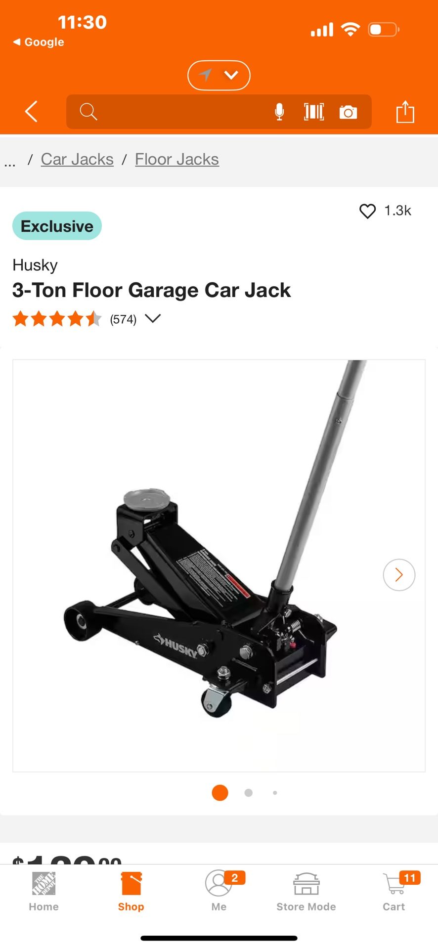 Jack Husky Garage 3 Ton