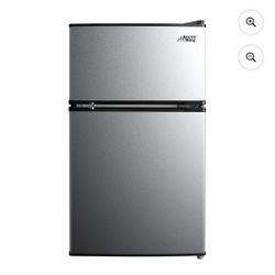 stainless steel 3.2 cu mini fridge