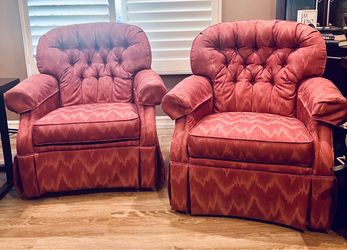 A Pair of La-Z-Boy Hampton Swivel Rockers