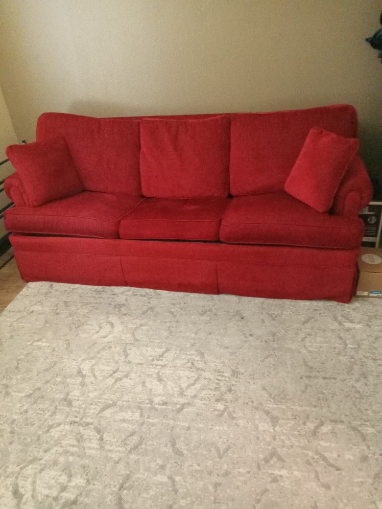 Red Sofa Bed